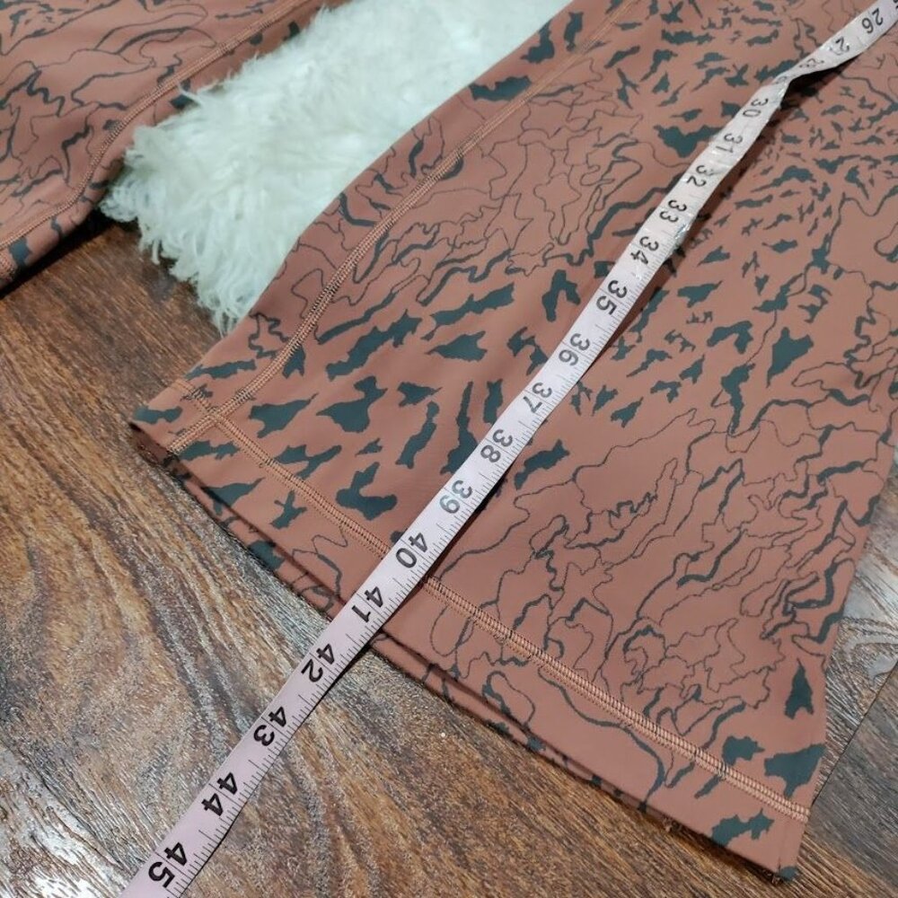 Lululemon Align Flared Bark Camo Pant Stretchy Comfy Workout Leggings - Picture 6 of 12